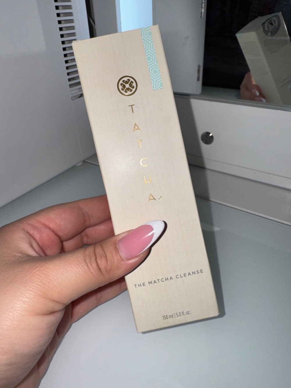 Tatcha Matcha Cleanse - Cream, Gold & Teal Accents